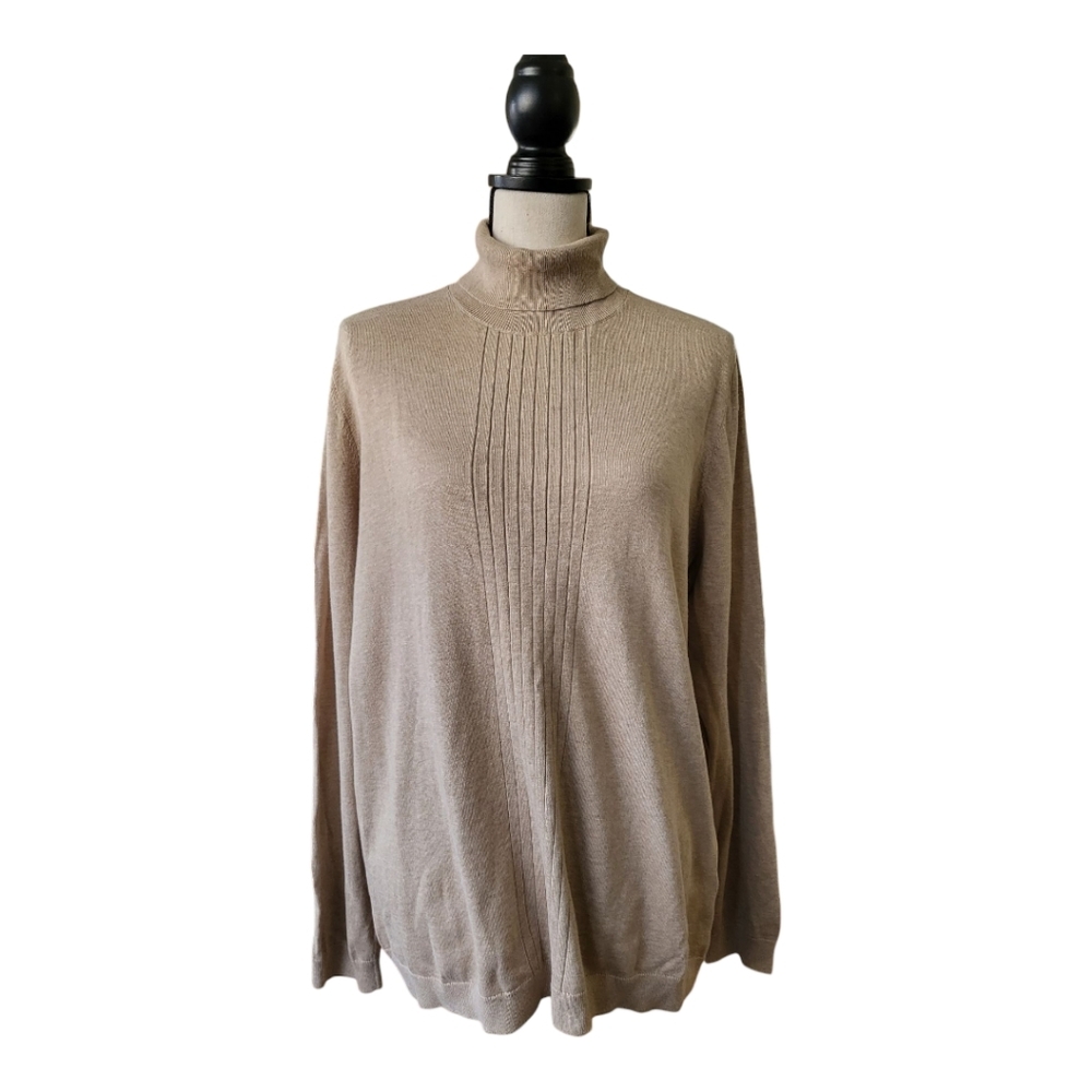 Lands End 100% Supima‎ Cotton Lightweight Sweater. Size XL